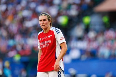 Mariona Caldentey, UEFA Kadınlar Şampiyonlar Ligi 2025 final maçında Estadio Jose Alvalade 'de (Maciej Rogowski) Arsenal FC ve FC Barcelona arasında görüldü.)