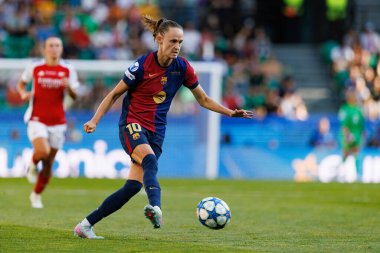 Caroline Graham Hansen UEFA Kadınlar Şampiyonlar Ligi 2025 final maçında Estadio Jose Alvalade 'de Arsenal FC ve FC Barcelona arasında görüldü (Maciej Rogowski)