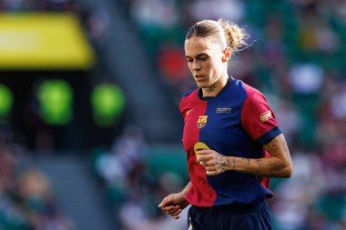 Maria Leon UEFA Şampiyonlar Ligi 2025 final maçında Estadio Jose Alvalade 'de Arsenal FC ve FC Barcelona arasında görüldü (Maciej Rogowski)