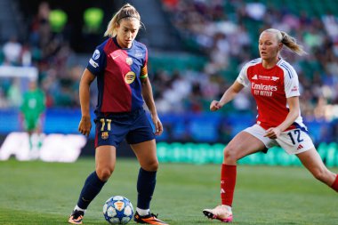 Alexia Putellas, UEFA Kadınlar Şampiyonlar Ligi 2025 final maçında Estadio Jose Alvalade 'de Arsenal FC Barcelona (Maciej Rogowski) ile karşılaştı.)