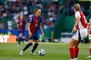 Caroline Graham Hansen UEFA Kadınlar Şampiyonlar Ligi 2025 final maçında Estadio Jose Alvalade 'de Arsenal FC ve FC Barcelona arasında görüldü (Maciej Rogowski)