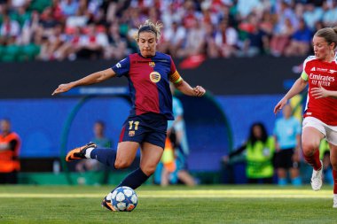 Alexia Putellas, UEFA Kadınlar Şampiyonlar Ligi 2025 final maçında Estadio Jose Alvalade 'de Arsenal FC Barcelona (Maciej Rogowski) ile karşılaştı.)