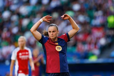 Ewa Pajor, UEFA Kadınlar Şampiyonlar Ligi 2025 final maçında Estadio Jose Alvalade 'de Arsenal FC ve FC Barcelona arasında görüldü (Maciej Rogowski)