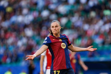 Ewa Pajor, UEFA Kadınlar Şampiyonlar Ligi 2025 final maçında Estadio Jose Alvalade 'de Arsenal FC ve FC Barcelona arasında görüldü (Maciej Rogowski)