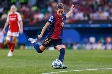 Ona Battle UEFA Şampiyonlar Ligi 2025 final maçında Estadio Jose Alvalade 'de Arsenal FC ve FC Barcelona arasında görüldü (Maciej Rogowski)