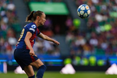 Caroline Graham Hansen UEFA Kadınlar Şampiyonlar Ligi 2025 final maçında Estadio Jose Alvalade 'de Arsenal FC ve FC Barcelona arasında görüldü (Maciej Rogowski)