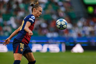 Caroline Graham Hansen UEFA Kadınlar Şampiyonlar Ligi 2025 final maçında Estadio Jose Alvalade 'de Arsenal FC ve FC Barcelona arasında görüldü (Maciej Rogowski)