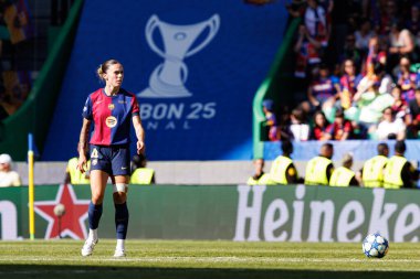 Maria Leon UEFA Şampiyonlar Ligi 2025 final maçında Estadio Jose Alvalade 'de Arsenal FC ve FC Barcelona arasında görüldü (Maciej Rogowski)