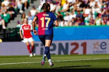 Ewa Pajor, UEFA Kadınlar Şampiyonlar Ligi 2025 final maçında Estadio Jose Alvalade 'de Arsenal FC ve FC Barcelona arasında görüldü (Maciej Rogowski)