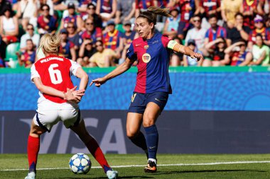 Alexia Putellas, UEFA Kadınlar Şampiyonlar Ligi 2025 final maçında Estadio Jose Alvalade 'de Arsenal FC Barcelona (Maciej Rogowski) ile karşılaştı.)