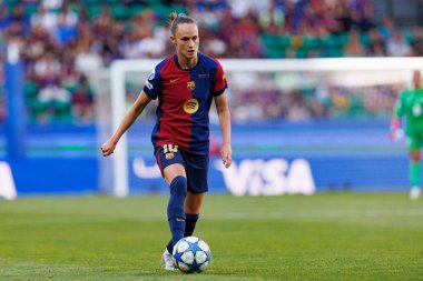 Caroline Graham Hansen UEFA Kadınlar Şampiyonlar Ligi 2025 final maçında Estadio Jose Alvalade 'de Arsenal FC ve FC Barcelona arasında görüldü (Maciej Rogowski)