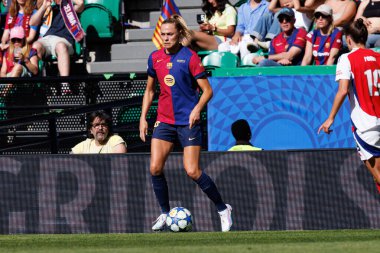 Fridolina Rolfo, UEFA Kadınlar Şampiyonlar Ligi 2025 final maçında Estadio Jose Alvalade 'de (Maciej Rogowski) Arsenal FC ve FC Barcelona arasında görüldü.)