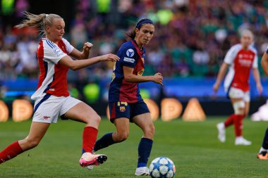 Aitana Bonmati, UEFA Kadınlar Şampiyonlar Ligi 2025 final maçında Estadio Jose Alvalade 'de (Maciej Rogowski) Arsenal FC ve FC Barcelona arasında görüldü.)