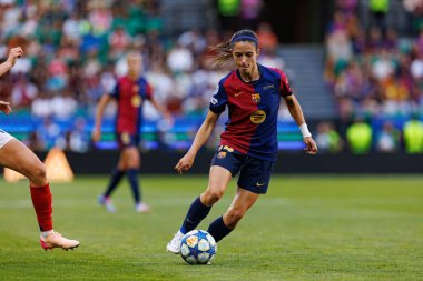 Aitana Bonmati, UEFA Kadınlar Şampiyonlar Ligi 2025 final maçında Estadio Jose Alvalade 'de (Maciej Rogowski) Arsenal FC ve FC Barcelona arasında görüldü.)