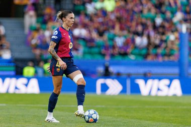 Maria Leon UEFA Şampiyonlar Ligi 2025 final maçında Estadio Jose Alvalade 'de Arsenal FC ve FC Barcelona arasında görüldü (Maciej Rogowski)