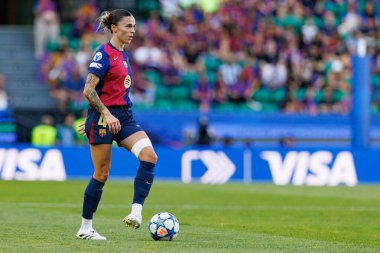 Maria Leon UEFA Şampiyonlar Ligi 2025 final maçında Estadio Jose Alvalade 'de Arsenal FC ve FC Barcelona arasında görüldü (Maciej Rogowski)