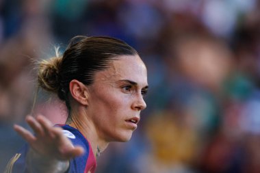 Maria Leon UEFA Şampiyonlar Ligi 2025 final maçında Estadio Jose Alvalade 'de Arsenal FC ve FC Barcelona arasında görüldü (Maciej Rogowski)