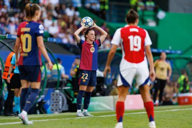 Ona Battle UEFA Şampiyonlar Ligi 2025 final maçında Estadio Jose Alvalade 'de Arsenal FC ve FC Barcelona arasında görüldü (Maciej Rogowski)