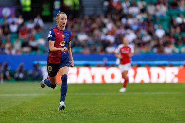 Caroline Graham Hansen UEFA Kadınlar Şampiyonlar Ligi 2025 final maçında Estadio Jose Alvalade 'de Arsenal FC ve FC Barcelona arasında görüldü (Maciej Rogowski)