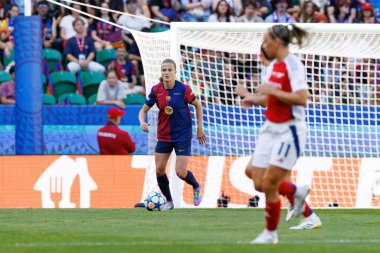 Irene Paredes UEFA Kadınlar Şampiyonlar Ligi 2025 final maçında Estadio Jose Alvalade 'de Arsenal FC ve FC Barcelona arasında görüldü (Maciej Rogowski)