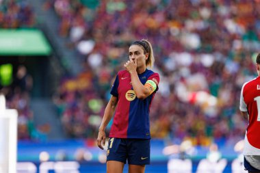 Alexia Putellas, UEFA Kadınlar Şampiyonlar Ligi 2025 final maçında Estadio Jose Alvalade 'de Arsenal FC Barcelona (Maciej Rogowski) ile karşılaştı.)