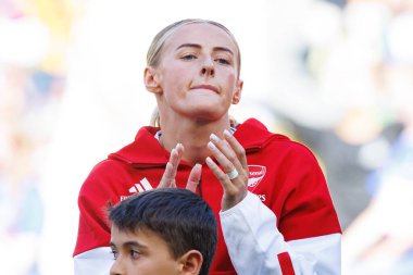 Chloe Kelly UEFA Şampiyonlar Ligi 2025 final maçında Estadio Jose Alvalade 'de Arsenal FC ve FC Barcelona arasında görüldü (Maciej Rogowski)