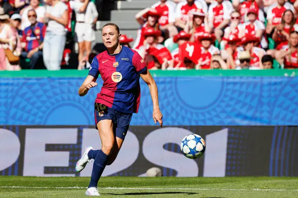 Fridolina Rolfo, UEFA Kadınlar Şampiyonlar Ligi 2025 final maçında Estadio Jose Alvalade 'de (Maciej Rogowski) Arsenal FC ve FC Barcelona arasında görüldü.)