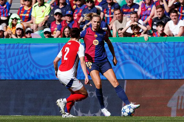 Fridolina Rolfo, UEFA Kadınlar Şampiyonlar Ligi 2025 final maçında Estadio Jose Alvalade 'de (Maciej Rogowski) Arsenal FC ve FC Barcelona arasında görüldü.)