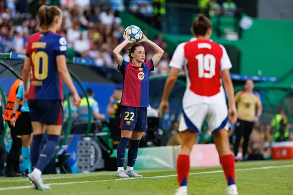 Ona Battle UEFA Şampiyonlar Ligi 2025 final maçında Estadio Jose Alvalade 'de Arsenal FC ve FC Barcelona arasında görüldü (Maciej Rogowski)