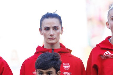 Emily Fox UEFA Şampiyonlar Ligi 2025 final maçında Estadio Jose Alvalade 'de Arsenal FC ve FC Barcelona arasında görüldü (Maciej Rogowski)