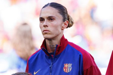 Maria Leon UEFA Şampiyonlar Ligi 2025 final maçında Estadio Jose Alvalade 'de Arsenal FC ve FC Barcelona arasında görüldü (Maciej Rogowski)