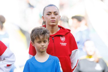 Katie McCabe UEFA Kadınlar Şampiyonlar Ligi 2025 final maçında Estadio Jose Alvalade 'de Arsenal FC ve FC Barcelona arasında görüldü.)