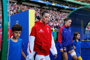 Emily Fox UEFA Şampiyonlar Ligi 2025 final maçında Estadio Jose Alvalade 'de Arsenal FC ve FC Barcelona arasında görüldü (Maciej Rogowski)