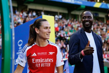 Laia Codina UEFA Kadınlar Şampiyonlar Ligi 2025 final maçında Estadio Jose Alvalade 'de Arsenal FC ve FC Barcelona (Maciej Rogowski) arasında görüldü.)