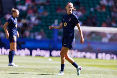 Caroline Graham Hansen UEFA Kadınlar Şampiyonlar Ligi 2025 final maçında Estadio Jose Alvalade 'de Arsenal FC ve FC Barcelona arasında görüldü (Maciej Rogowski)