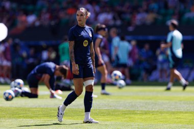 Maria Leon UEFA Şampiyonlar Ligi 2025 final maçında Estadio Jose Alvalade 'de Arsenal FC ve FC Barcelona arasında görüldü (Maciej Rogowski)