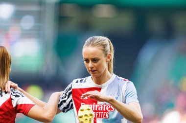 Amanda Ilestedt UEFA Kadınlar Şampiyonlar Ligi 2025 final maçında Estadio Jose Alvalade 'de Arsenal FC ve FC Barcelona arasında görüldü (Maciej Rogowski)