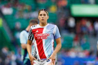 Kyra Cooney-Cross UEFA Kadınlar Şampiyonlar Ligi 2025 final maçında Estadio Jose Alvalade 'de (Maciej Rogowski) Arsenal FC ve FC Barcelona arasında görüldü.)