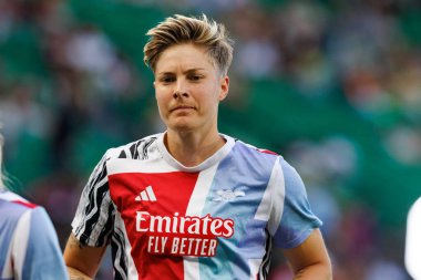 Lina Hurtig UEFA Kadınlar Şampiyonlar Ligi 2025 final maçında Estadio Jose Alvalade 'de Arsenal FC ve FC Barcelona arasında görüldü.)