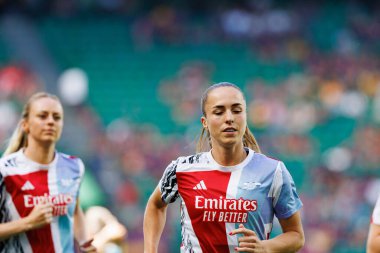 Bethany Mead UEFA Kadınlar Şampiyonlar Ligi 2025 final maçında Estadio Jose Alvalade 'de Arsenal FC ve FC Barcelona arasında görüldü (Maciej Rogowski)