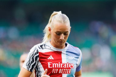 Stina Blackstenius, UEFA Kadınlar Şampiyonlar Ligi 2025 final maçında Estadio Jose Alvalade 'de (Maciej Rogowski) Arsenal FC ve FC Barcelona arasında görüldü.)