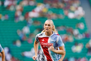 Stina Blackstenius, UEFA Kadınlar Şampiyonlar Ligi 2025 final maçında Estadio Jose Alvalade 'de (Maciej Rogowski) Arsenal FC ve FC Barcelona arasında görüldü.)