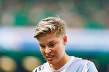 Lina Hurtig UEFA Kadınlar Şampiyonlar Ligi 2025 final maçında Estadio Jose Alvalade 'de Arsenal FC ve FC Barcelona arasında görüldü.)