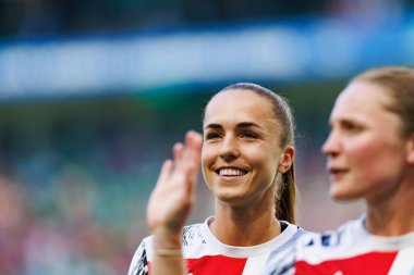 Bethany Mead UEFA Kadınlar Şampiyonlar Ligi 2025 final maçında Estadio Jose Alvalade 'de Arsenal FC ve FC Barcelona arasında görüldü (Maciej Rogowski)