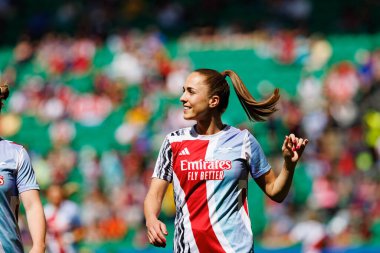 Bethany Mead UEFA Kadınlar Şampiyonlar Ligi 2025 final maçında Estadio Jose Alvalade 'de Arsenal FC ve FC Barcelona arasında görüldü (Maciej Rogowski)