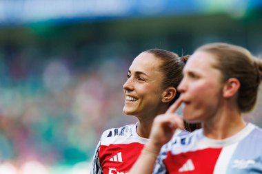 Bethany Mead UEFA Kadınlar Şampiyonlar Ligi 2025 final maçında Estadio Jose Alvalade 'de Arsenal FC ve FC Barcelona arasında görüldü (Maciej Rogowski)