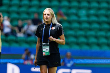 Ellie Roebuck UEFA Kadınlar Şampiyonlar Ligi 2025 final maçında Estadio Jose Alvalade 'de Arsenal FC ve FC Barcelona arasında görüldü (Maciej Rogowski)