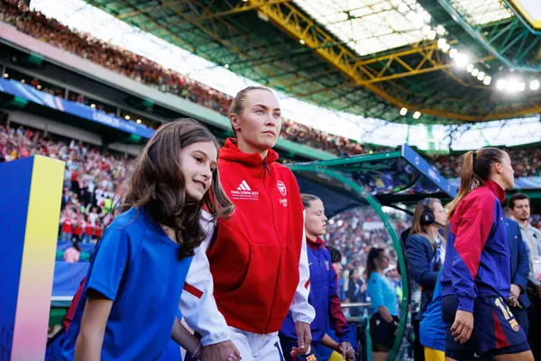 Caitlin Foord UEFA Kadınlar Şampiyonlar Ligi 2025 final maçında Estadio Jose Alvalade 'de Arsenal FC ve FC Barcelona arasında görüldü (Maciej Rogowski)