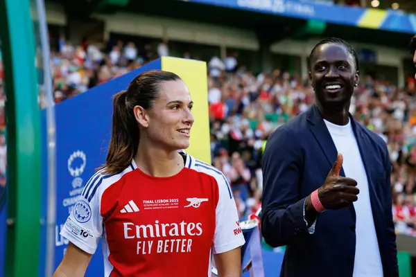 Laia Codina UEFA Kadınlar Şampiyonlar Ligi 2025 final maçında Estadio Jose Alvalade 'de Arsenal FC ve FC Barcelona (Maciej Rogowski) arasında görüldü.)