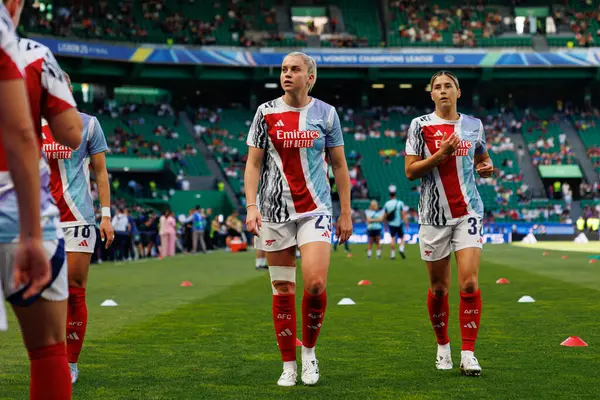 Alessia Russo UEFA Kadınlar Şampiyonlar Ligi 2025 final maçında Estadio Jose Alvalade 'de Arsenal FC ve FC Barcelona arasında görüldü (Maciej Rogowski)